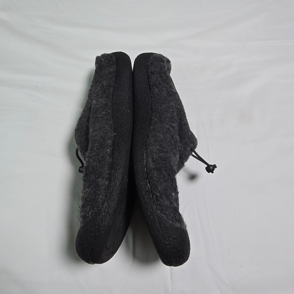 KEEN Howser II Slipper Mens 11 Grey Wool Faux Fur Lining Bungee Clog 1025550 - Picture 6 of 9